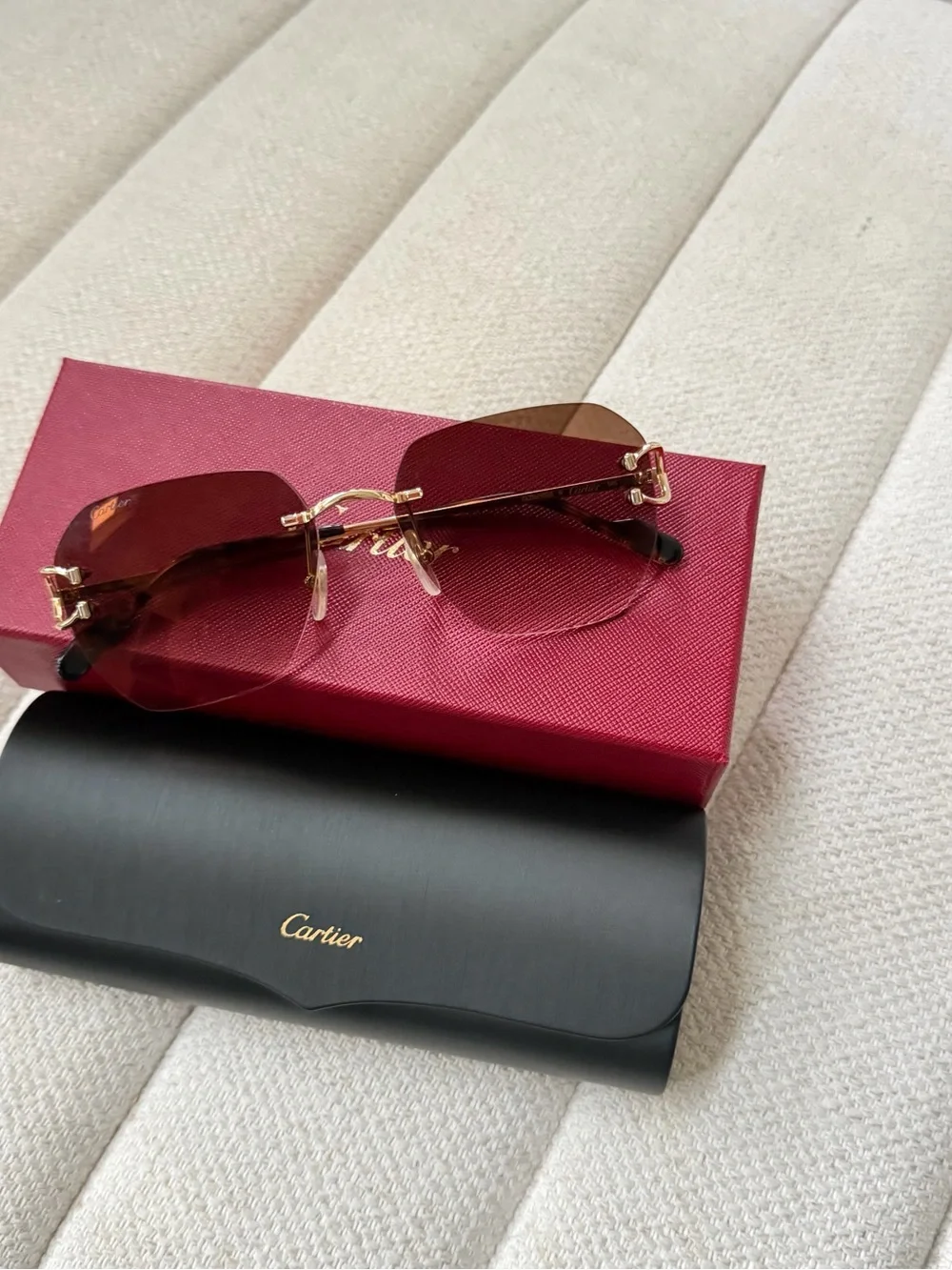 Cartier Rimless Sunglasses